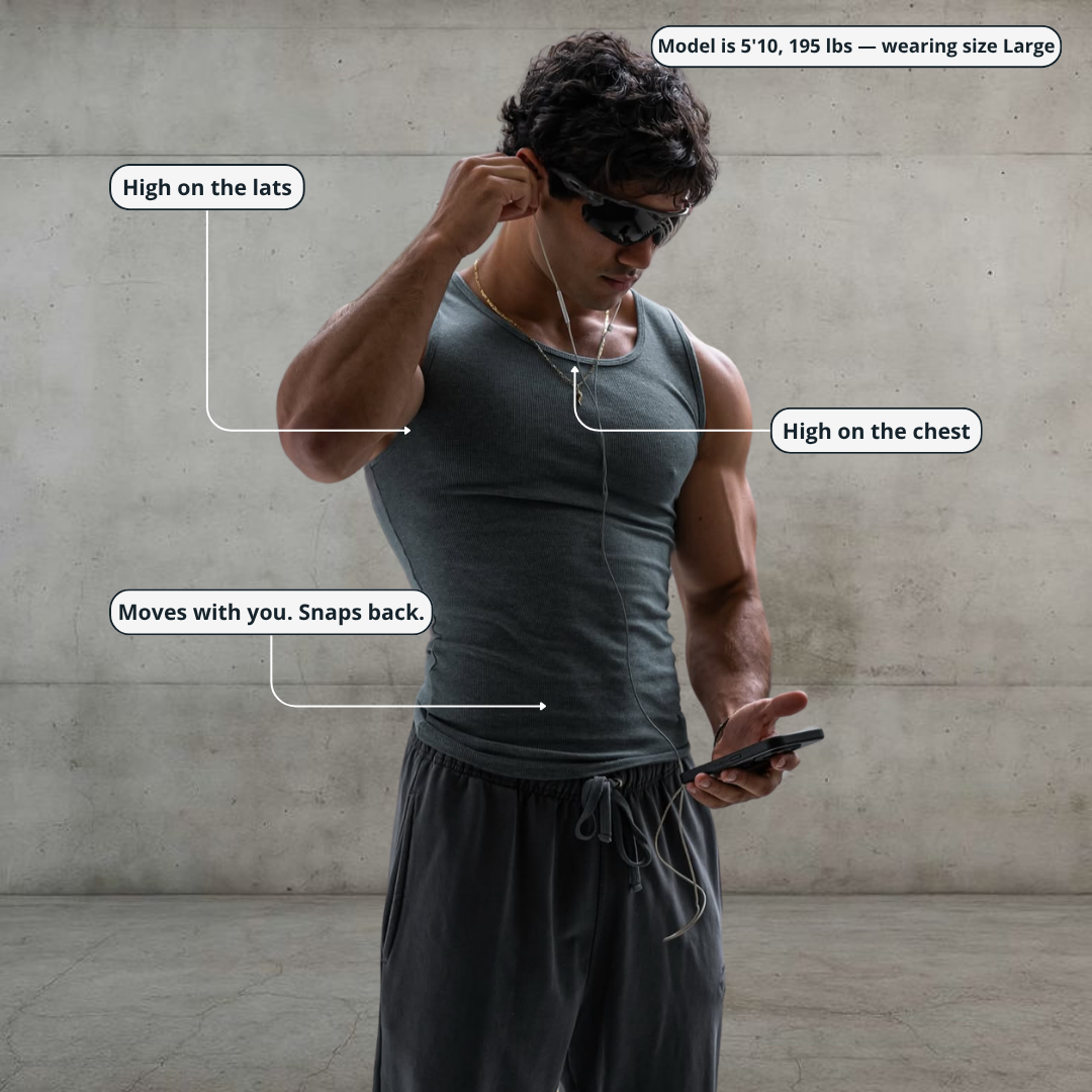 Ultra-Soft Cotton Fitted Tank